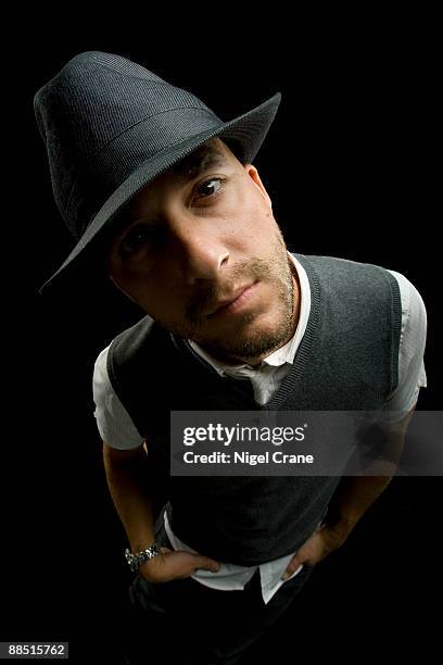 Dan Andriano, singer and bass player for American punk band Alkaline Trio in the United Kingdom on May 14 2008.