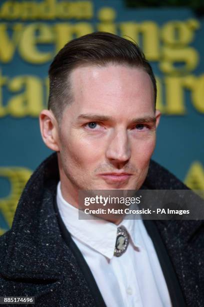 Dan Gillepie-Sells attending the Evening Standard Theatre Awards, at the Theatre Royal in London. PRESS ASSOCIATION Photo. Picture date: Sunday...