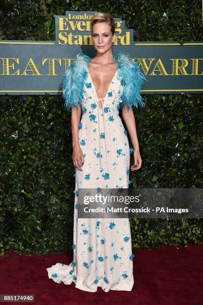 Poppy Delevingne attending the Evening Standard Theatre Awards, at the Theatre Royal in London. PRESS ASSOCIATION Photo. Picture date: Sunday...