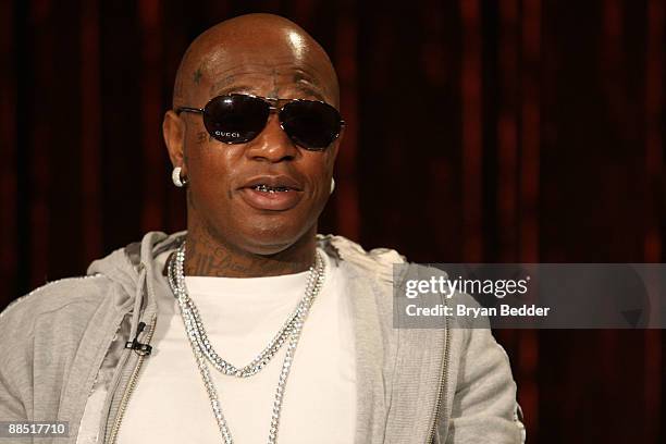 Rapper Birdman visits Fuse's "No. 1 Countdown" at Fuse studios on June 16, 2009 in New York City.