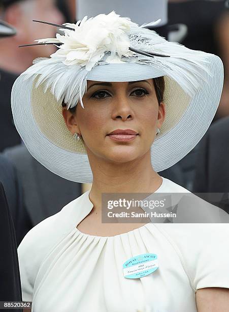 Princess Haya Bint Al Hussein attends the first day of Royal Ascot 2009 at Ascot Racecourse on June 16, 2009 in Ascot, England.