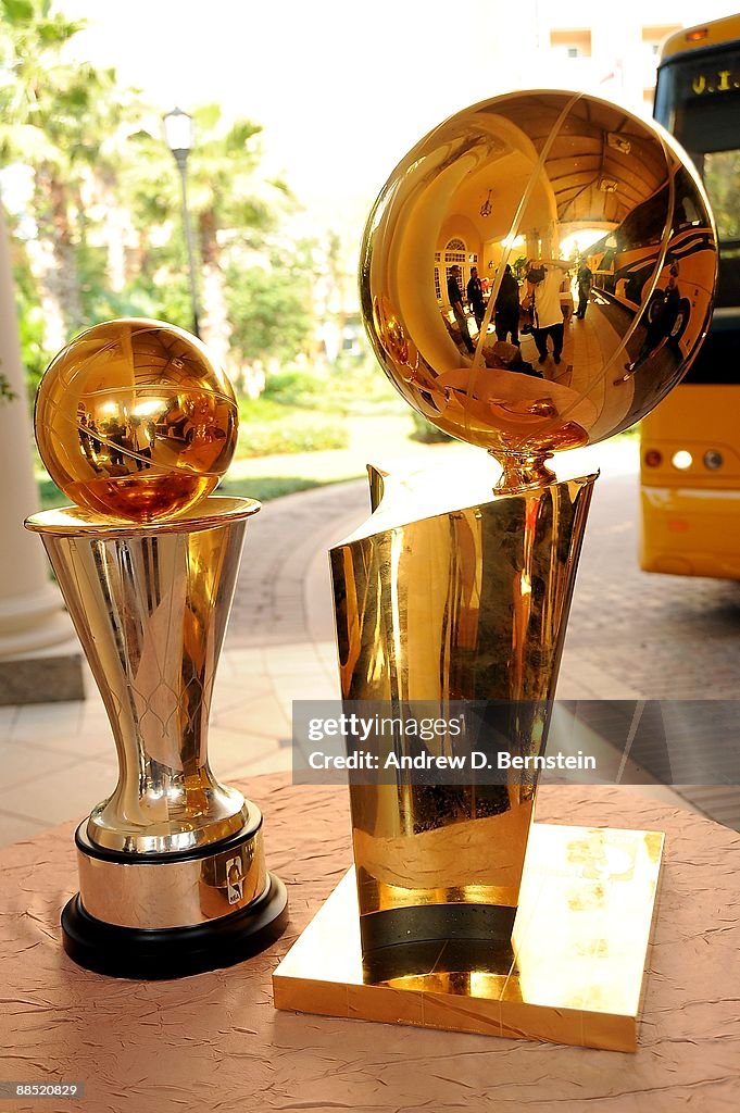 Los Angeles Lakers Arrive At LAX After NBA Finals Win