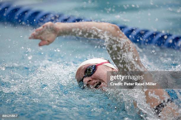 42nd Santa Clara International Grand Prix: USA Dagny Knutson in action during Women's 100M Freestyle Heat at George F. Haines International Swim...