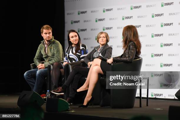 Founder & CEO of GetYourGuide Johannes Reck, Co-Founder & CEO of Skimlinks Alicia Navarro, CEO of Talent Clue Ana Izquierdo, and TechCrunch Moderator...