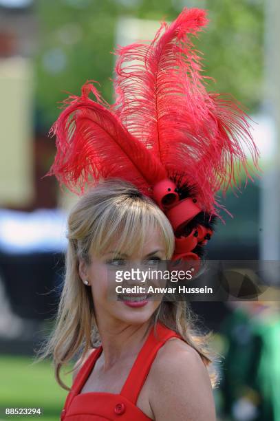 Amanda Holden attends the first day of Royal Ascot on June 16, 2009 in Ascot, England.