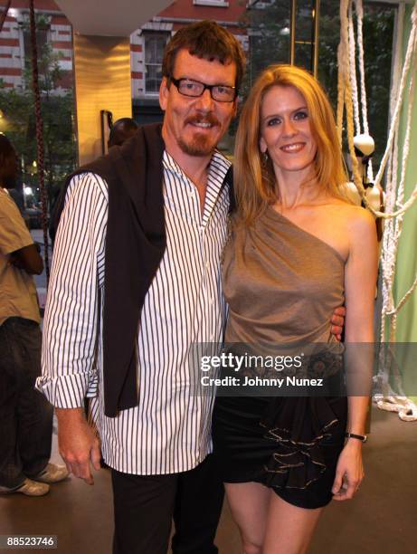 Simon Van Kempen and Alex McCord attend Dress for Success Sip and Shop at Big Drop, Soho on June 16, 2009 in New York City.