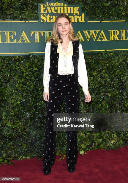 Immy Waterhouse attends the London Evening Standard Theatre Awards at Theatre Royal on December 3, 2017 in London, England.