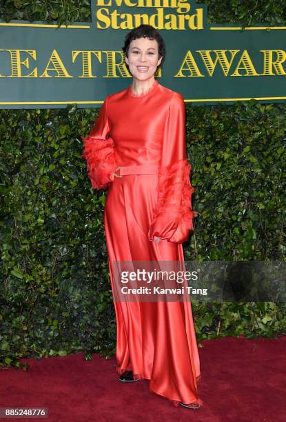 Helen McCrory attends the London Evening Standard Theatre Awards at Theatre Royal on December 3, 2017 in London, England.