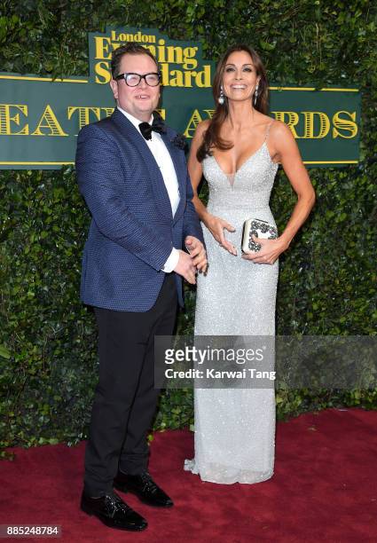 Alan Carr and Melanie Sykes attend the London Evening Standard Theatre Awards at Theatre Royal on December 3, 2017 in London, England.