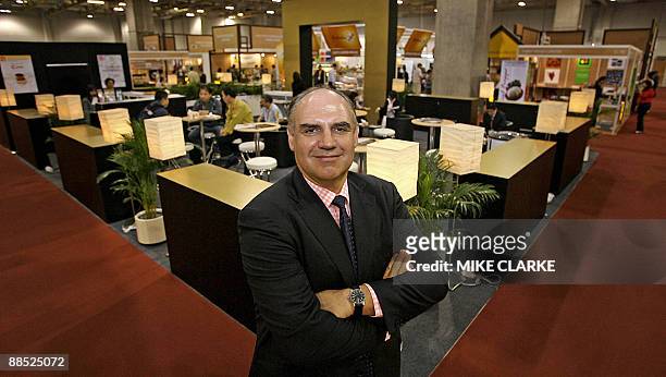 Michael Dreyer, vice president of Asia Pacific for Koelnmesse, poses at the Venetian hotel in Macau on November 8, 2007. The Venetian hotel in Macau,...