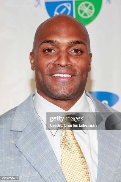 Wide receiver Amani Toomer attends the 8th Annual Four Seasons of Hope Gala at Cipriani Wall Street on June 16, 2009 in New York City.