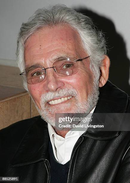 Actor David Hedison attends a launch party for the Jerry Leiber and Mike Stoller book "Hound Dog" at The Conga Room at L.A. Live on June 16, 2009 in...