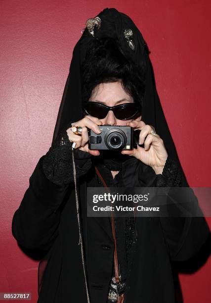 Fashion blogger Diane Pernet attends the presentation of "A Shaded View on Fashion Film" at Lunario del Auditorio Nacional on January 15, 2009 in...