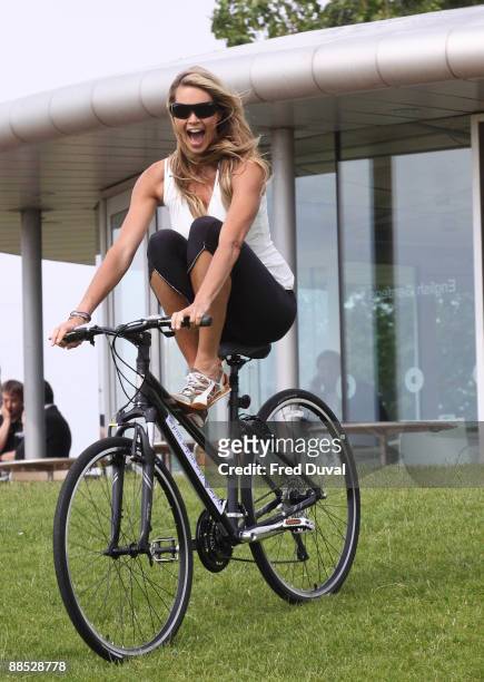 Elle MacPherson launches Skyride at Regent's Park on June 17, 2009 in London, England.
