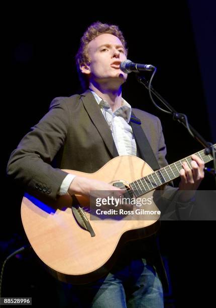 Teddy Thompson performs on stage as part of the 2009 Celtic Connections festival at the Fruit Market on January 28, 2009 in Glasgow, Scotland.