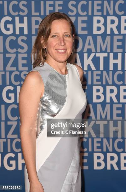 Youtube CEO Susan Wojcicki arrives at the 2018 Breakthrough Prize at NASA Ames Research Center on December 3, 2017 in Mountain View, California.