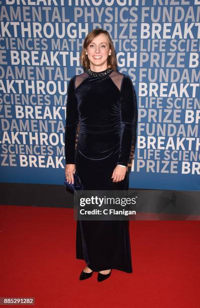 Olympic swimmer Katie Ledecky attends the 2018 Breakthrough Prize at NASA Ames Research Center on December 3, 2017 in Mountain View, California.