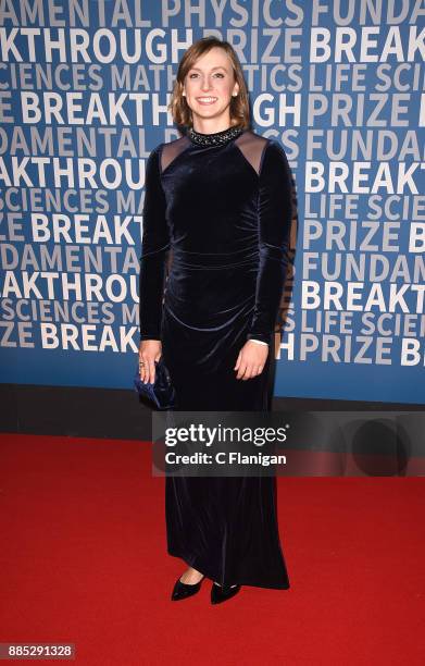 Olympic swimmer Katie Ledecky attends the 2018 Breakthrough Prize at NASA Ames Research Center on December 3, 2017 in Mountain View, California.