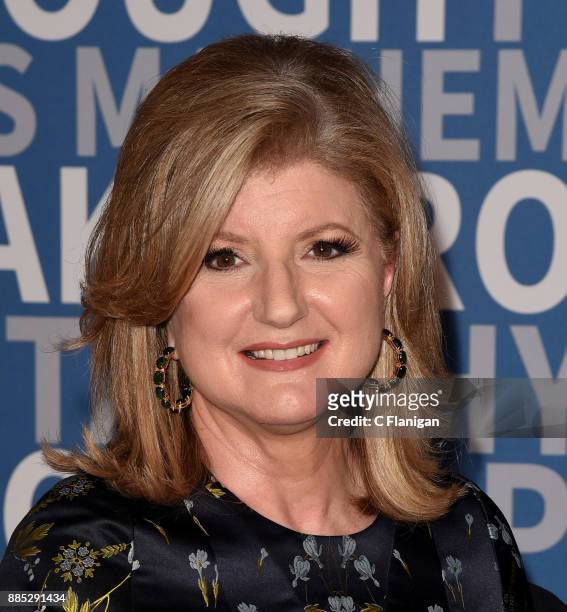 Businesswoman Arianna Huffington attends the 2018 Breakthrough Prize at NASA Ames Research Center on December 3, 2017 in Mountain View, California.