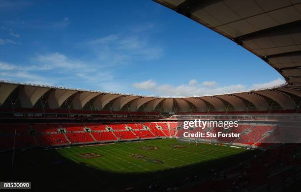 General view of the Nelson Mandela Bay Stadium which will host games in next years 2010 FIFA World Cup, on June 16, 2009 in Port Elizabeth, South...