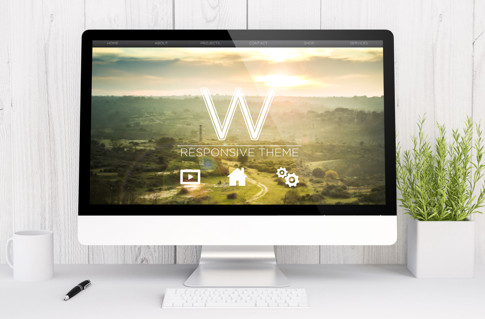 pre-made website theme