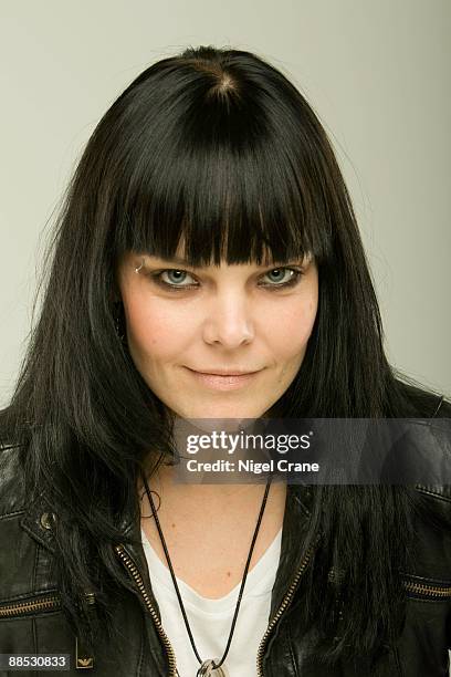 Posed studio portrait of Anette Olzon, lead singer with Finnish metal band Nightwish in London, England on March 25 2008.