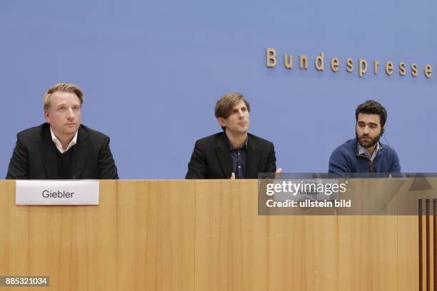 Berlin, Bundespressekonferenz, Thema: Fluchtgründe und Zukunftsperspektiven Rückkehr nach Syrien? Erste umfangreiche Befragung von geflohenen Syrern...