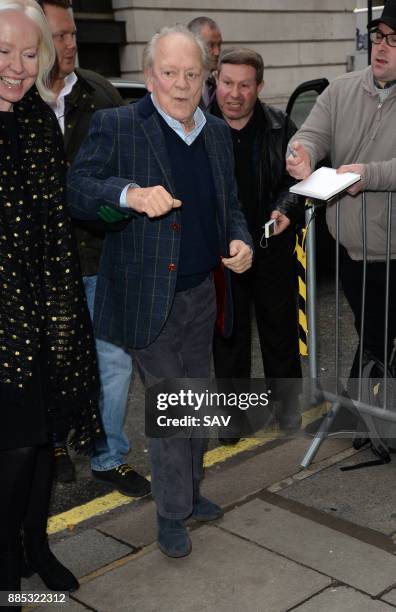 David Jason arrives at BBC Radio 2 on December 4, 2017 in London, England.