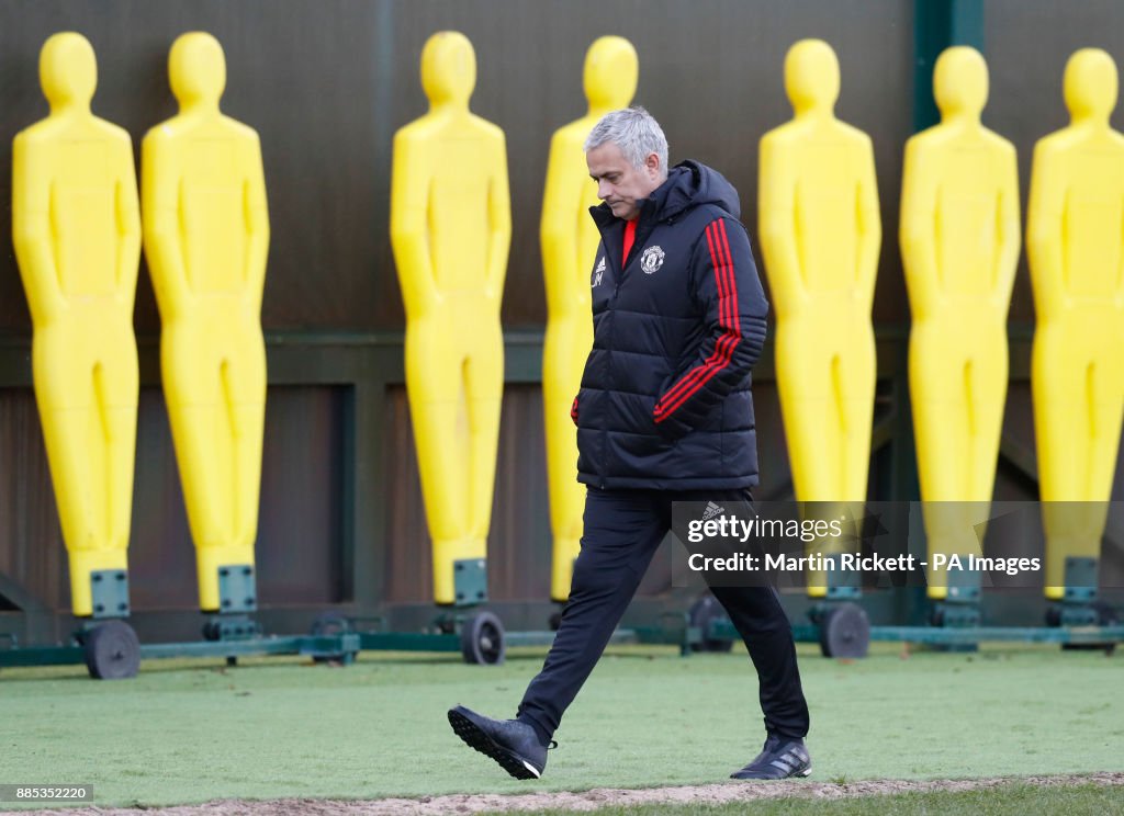 Manchester United Press Conference and Training Session - AON Training Complex