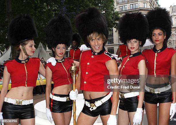 Sacha Baron Cohen aka Bruno attends the premiere of 'Bruno' at Empire Leicester Square on June 17, 2009 in London, England.