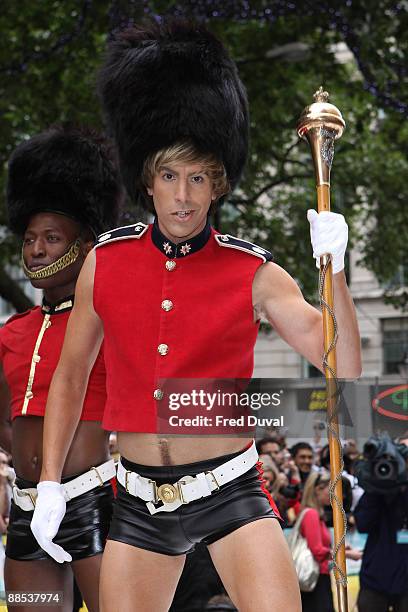 Sacha Baron Cohen aka Bruno attends the premiere of 'Bruno' at Empire Leicester Square on June 17, 2009 in London, England.