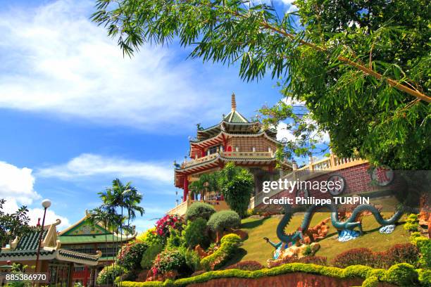 philipinas, cebu city. cebu island. taoist temple cebu - tao stock-fotos und bilder