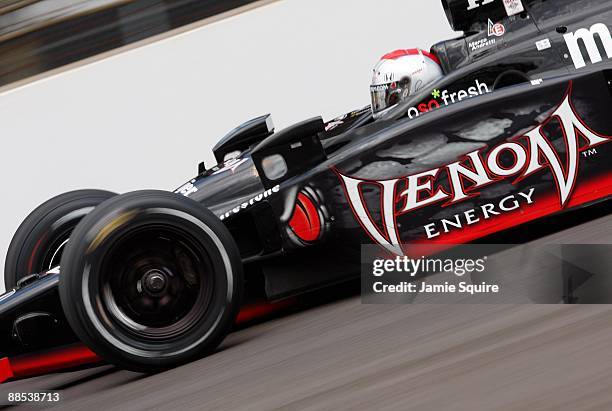 Marco Andretti, driver of the Venom Energy Andretti Green Racing Dallara Honda, in action during Miller Lite Carb Day practice for the IRL IndyCar...