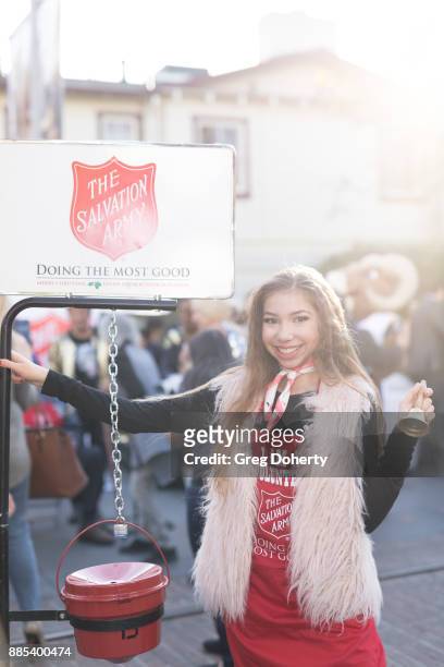 Actress Lulu Lambros attends The Salvation Army Celebrity Kettle Kickoff - Red Kettle Hollywood at the Original Farmers Market on November 30, 2017...