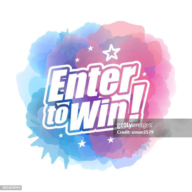 enter to win banner - giveaway stock illustrations