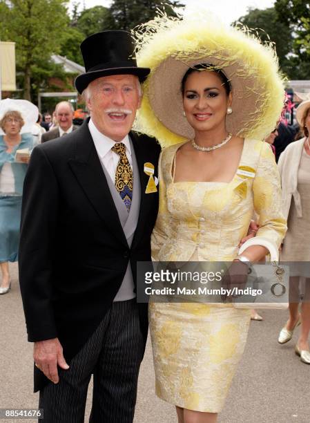 Bruce Forsyth and wife Wilnelia Merced attend day 2 of Royal Ascot at Ascot Racecourse on June 17, 2009 in Ascot, England.