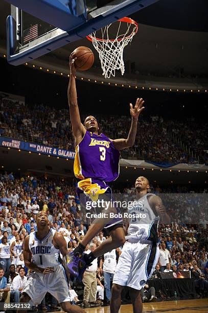 Finals: Los Angeles Lakers Trevor Ariza in action, shot vs Orlando Magic. Game 4. Orlando, FL 6/11/2009 CREDIT: Bob Rosato