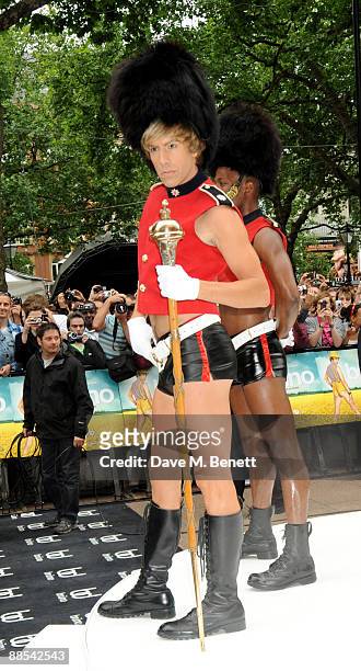 Sacha Baron Cohen arrives at the UK film premiere of 'Brüno', at Empire Leicester Square on June 17, 2009 in London, England.