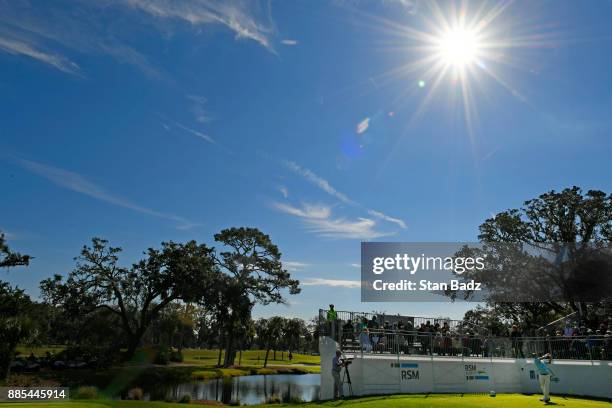 Course scenic view of the first hole during the final round of The RSM Classic at the Sea Island Resort Seaside Course on November 19, 2017 in Sea...