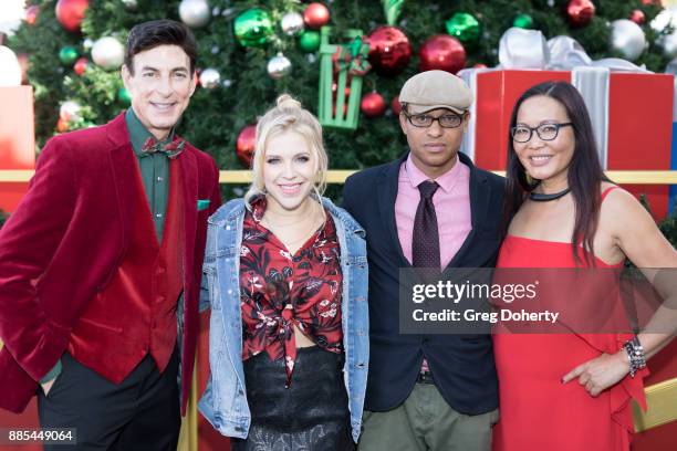 Korros, Singer Maggie Szabo, Producer Clinton H. Wallace and Journalist Joyce Chow attend The Salvation Army Celebrity Kettle Kickoff - Red Kettle...