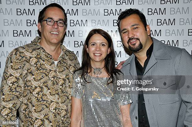 John Cooper, Florence Almozini and Cruz Angeles attend the opening night of BAMcinemaFEST at the Howard Gilman Opera House on June 17, 2009 in New...