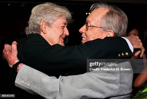 Actor Hal Holbrook and makeup special effects artist Dick Smith attend the tribute to Dick Smith at the Academy of Motion Picture Arts and Sciences'...