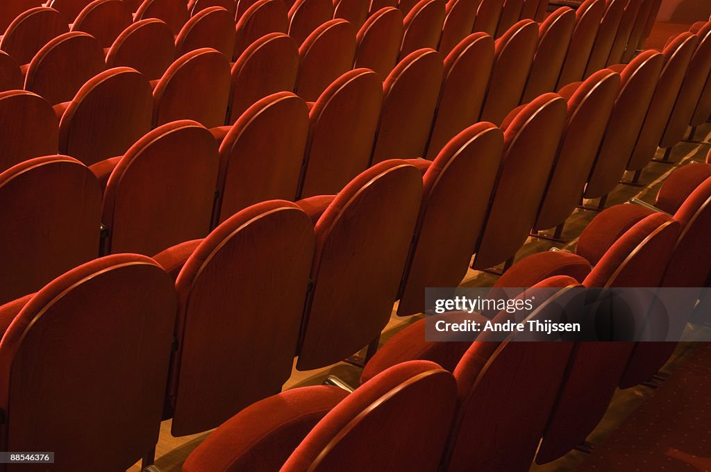 Empty theater seats