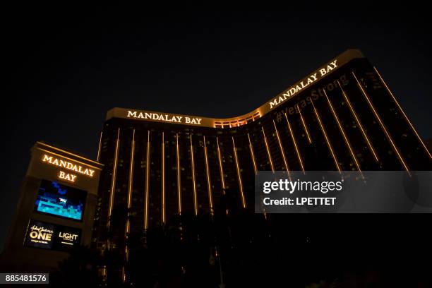 las vegas - mandalay bay night stock pictures, royalty-free photos & images