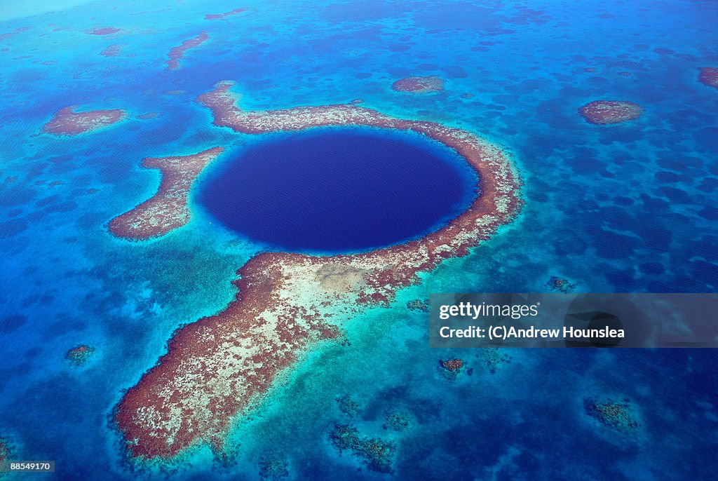 Belize - Blue Hole from the Air