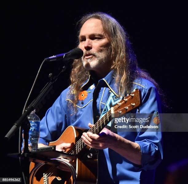 Rock and Roll Hall of Fame member Timothy B. Schmit of The Eagles performs onstage in support of his solo album "Leap of Faith" at Saban Theatre on...