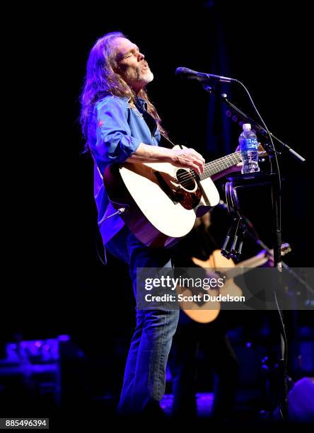 Rock and Roll Hall of Fame member Timothy B. Schmit of The Eagles performs onstage in support of his solo album "Leap of Faith" at Saban Theatre on...