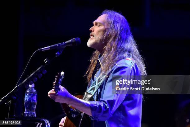 Rock and Roll Hall of Fame member Timothy B. Schmit of The Eagles performs onstage in support of his solo album "Leap of Faith" at Saban Theatre on...