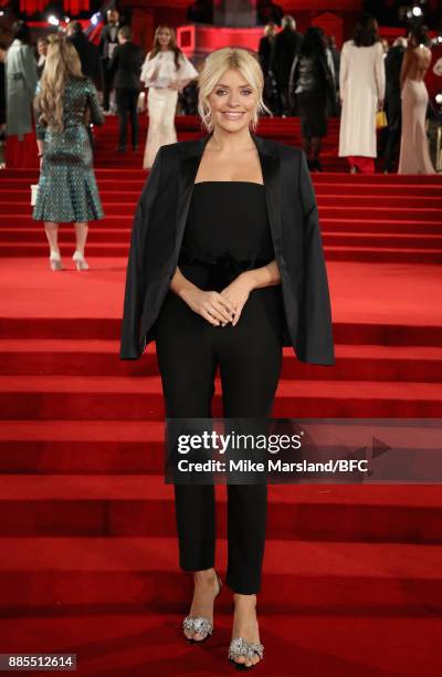 Holly Willoughby attends The Fashion Awards 2017 in partnership with Swarovski at Royal Albert Hall on December 4, 2017 in London, England.