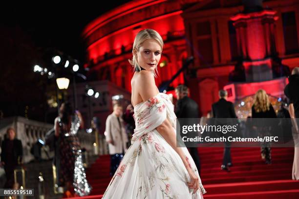 Poppy Delevingne attends The Fashion Awards 2017 in partnership with Swarovski at Royal Albert Hall on December 4, 2017 in London, England.